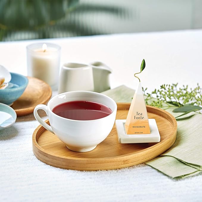Tea Forte Wellbeing Organic Wellness Tea Presentation Box Tea Sampler Gift Se... 20 infusers