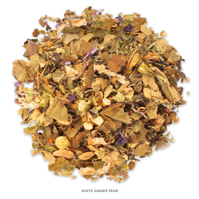 Tea Forte White Ginger Pear Loose Bulk Tea, 1 Pound Pouch, White Tea Tea Makes 160-170 Cups