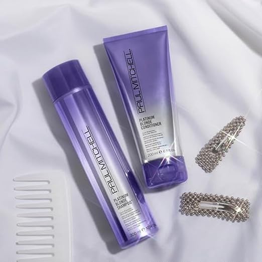 Paul Mitchell Platinum Blonde Purple Shampoo, Cools Brassiness, Eliminates