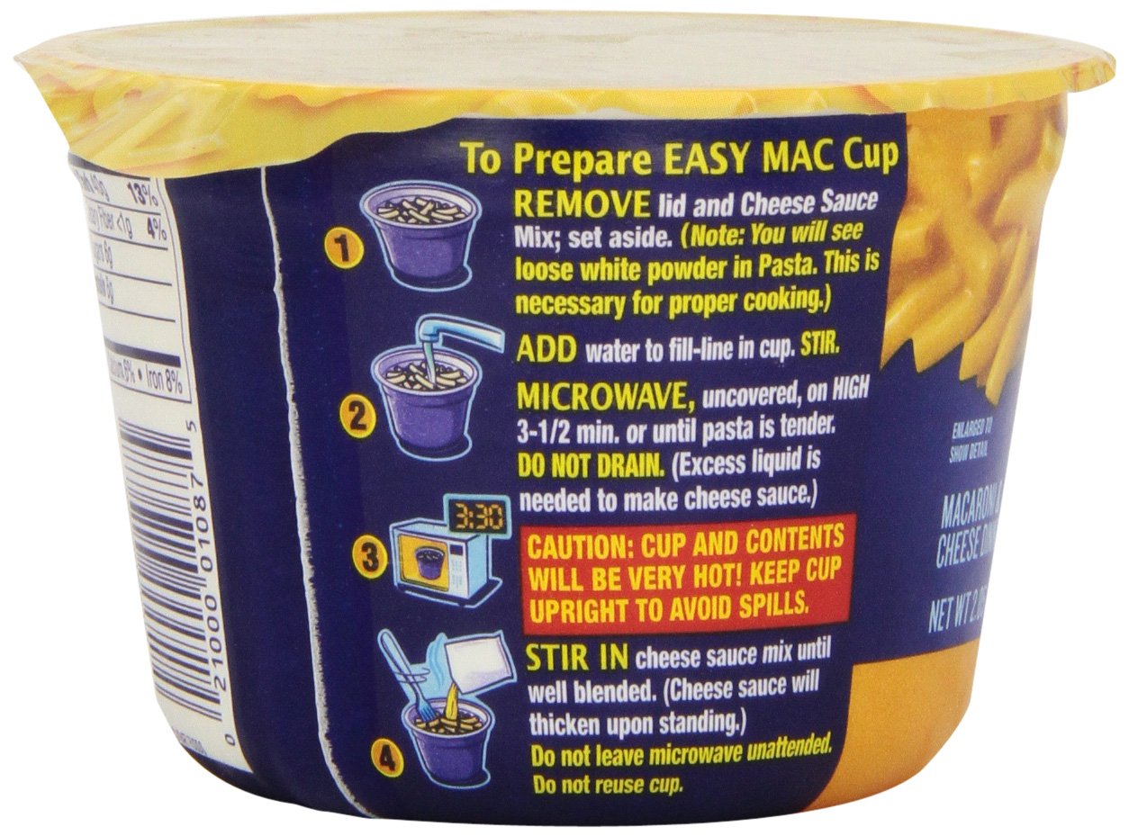 Kraft Easy Macaroni & Cheese Cups 2.05 oz cups (8 Pack)