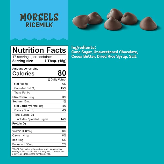 Enjoy Life Ricemilk Chocolate Baking Morsels 9 oz bags