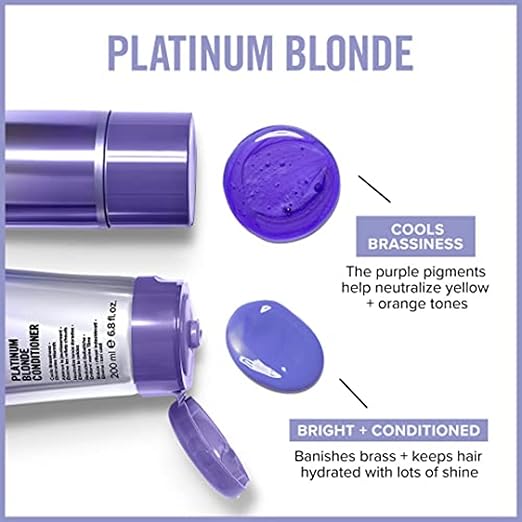 Paul Mitchell Platinum Blonde Purple Shampoo, Cools Brassiness, Eliminates