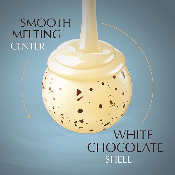 Lindt Lindor Stracciatella White Chocolate Truffles 25.4 oz Box 60 Pieces in the Box