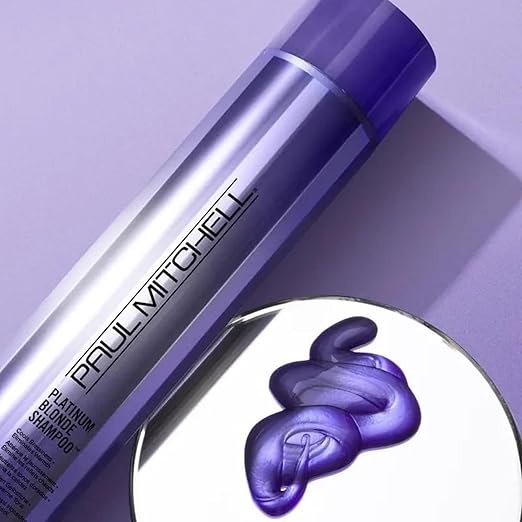 Paul Mitchell Platinum Blonde Purple Shampoo, Cools Brassiness, Eliminates