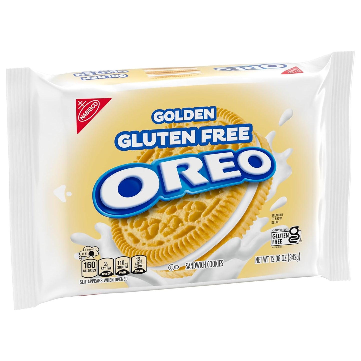 Nabisco Gluten Free Golden Oreo Cookies 12.8 oz Bag ( Case Pack of 12)