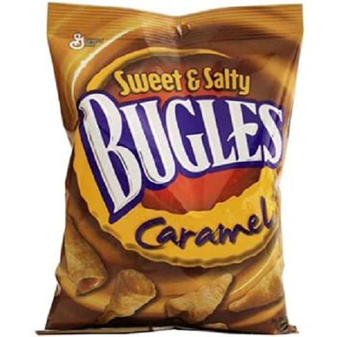 Bugles Sweet & Salty Caramel 3.5 oz bags ( Case Pack of 7)