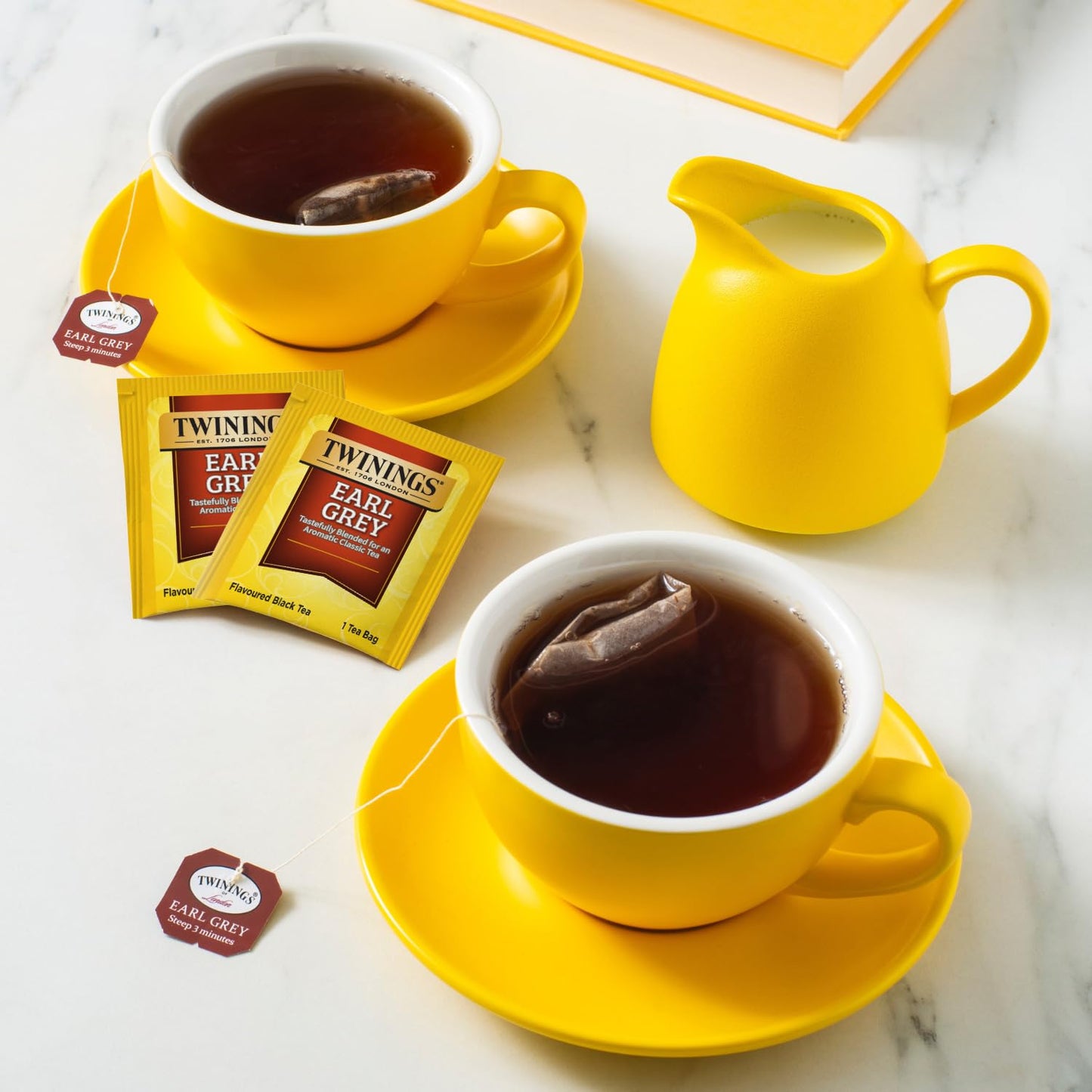 Twinning's Of London Earl Grey Black Tea 20 individual tea bags 1.41OZ ( Pack of 6)