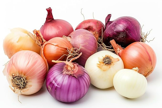 Fresh Variety Pack of Yellow, White, and Red Onions by RawJoy Farms