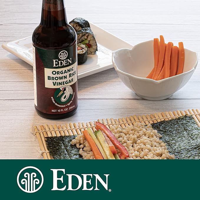 Eden Organic Brown Rice Vinegar 10 oz each Pack of 4