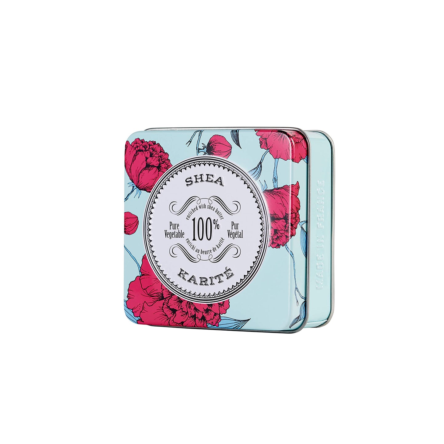 La Chatelaine Luxury Travel Soap Collection, Set of 4: Plant-Based, Made in France with Organic Shea Butter, featuring 2 Shea Hand Creams, 2 shea soaps, & 2 Travel Tins