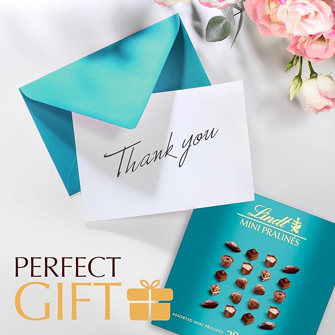 Lindt Mini Pralines, Assorted Chocolate Candy Pralines with Premium Filling, 3.4 oz Box( Pack of 6)