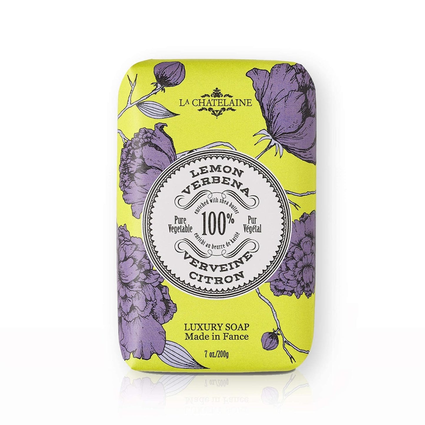 La Chatelaine Lavender Hand Cream Trio Gift Set and Luxury Triple Milled Soaps (Lavender, Lychee Bilberry, Lemon Verbena)