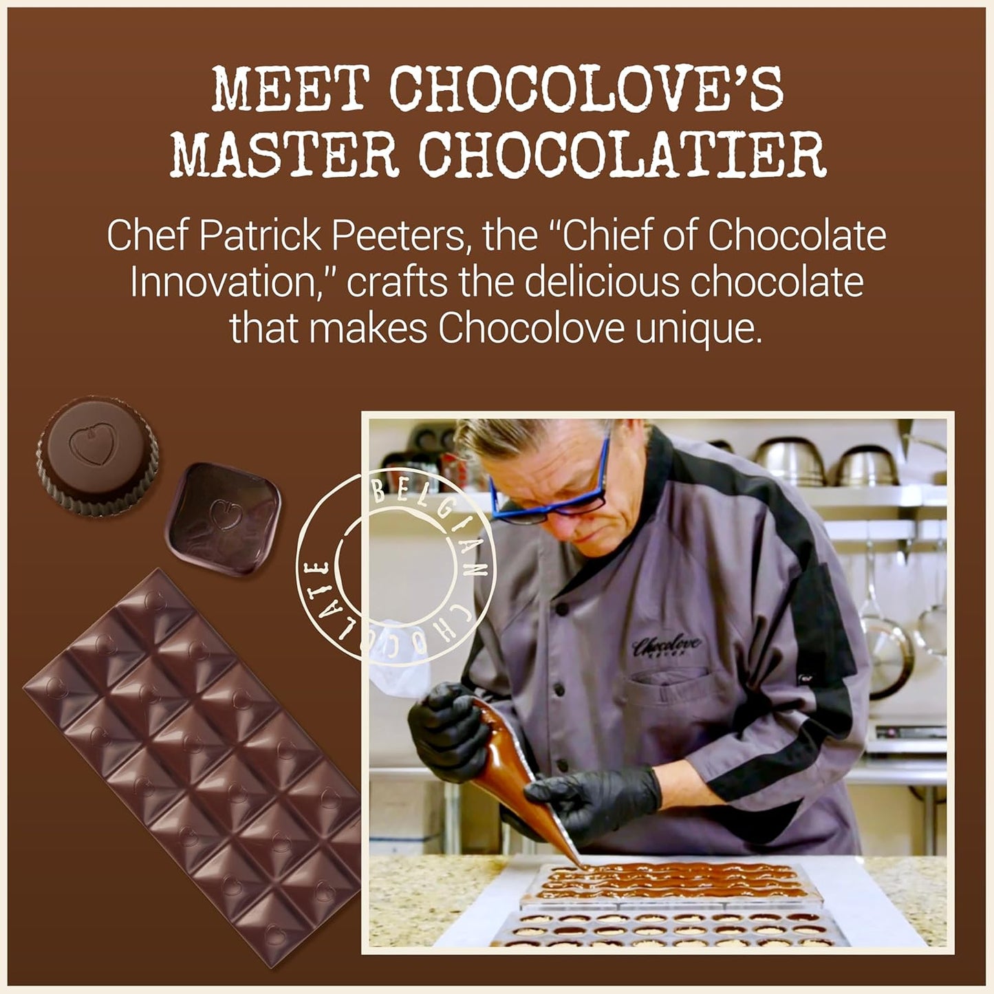 Chocolove - Dark Chocolate Bar Coffee Crunch - 3.2 oz pack of 12