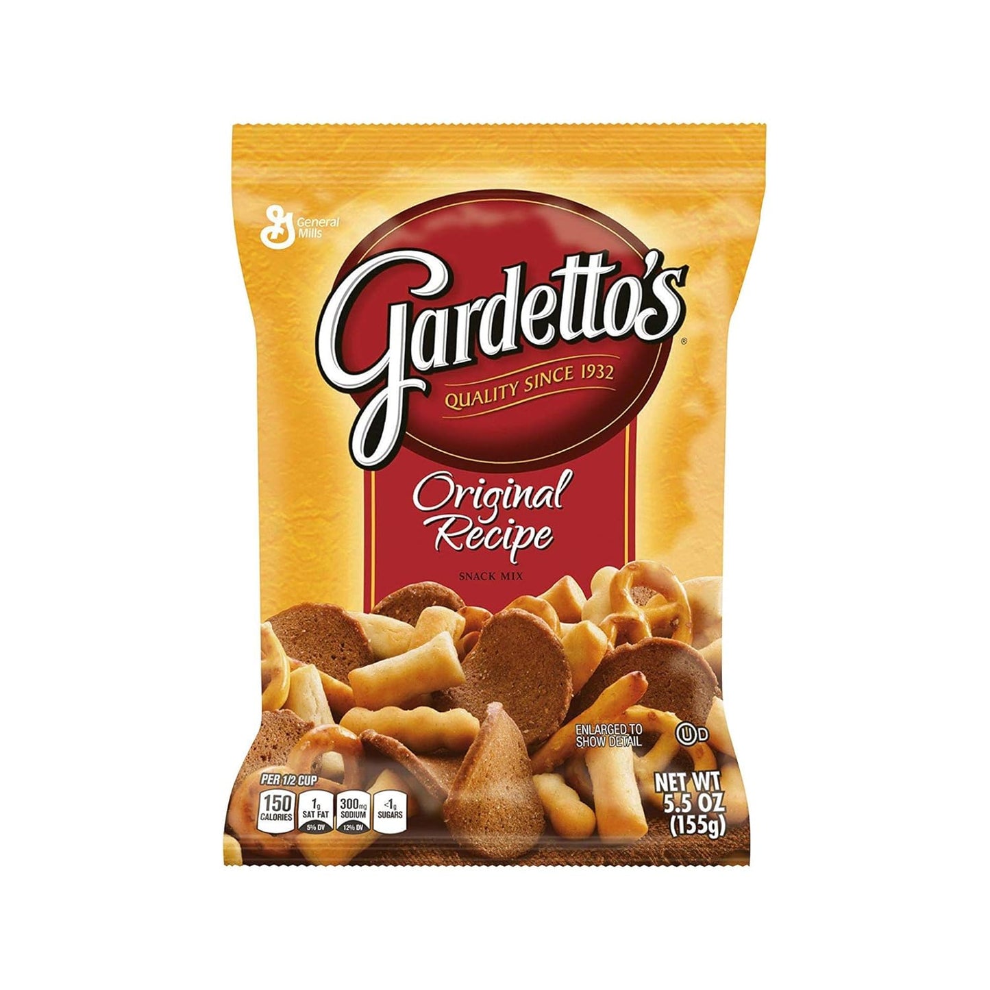 Gardetto Original Snack Mix 5.5 oz bag (Case Pack of 7)