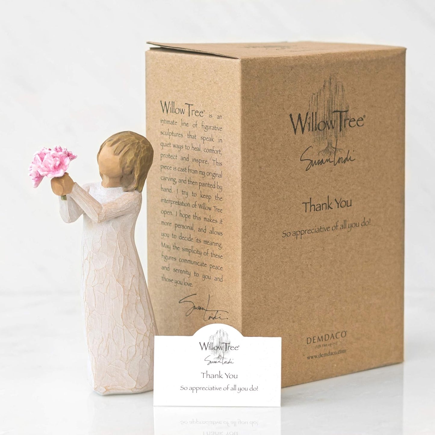 Willow Tree Thank You Figure Sculpture Hand Painted By Susan Lordi Flowers Gift