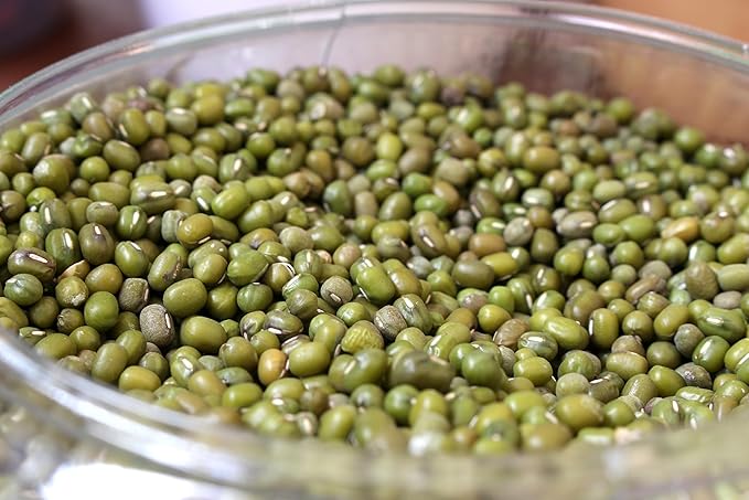 Fresh Whole Green Moong Beans By RawJoy