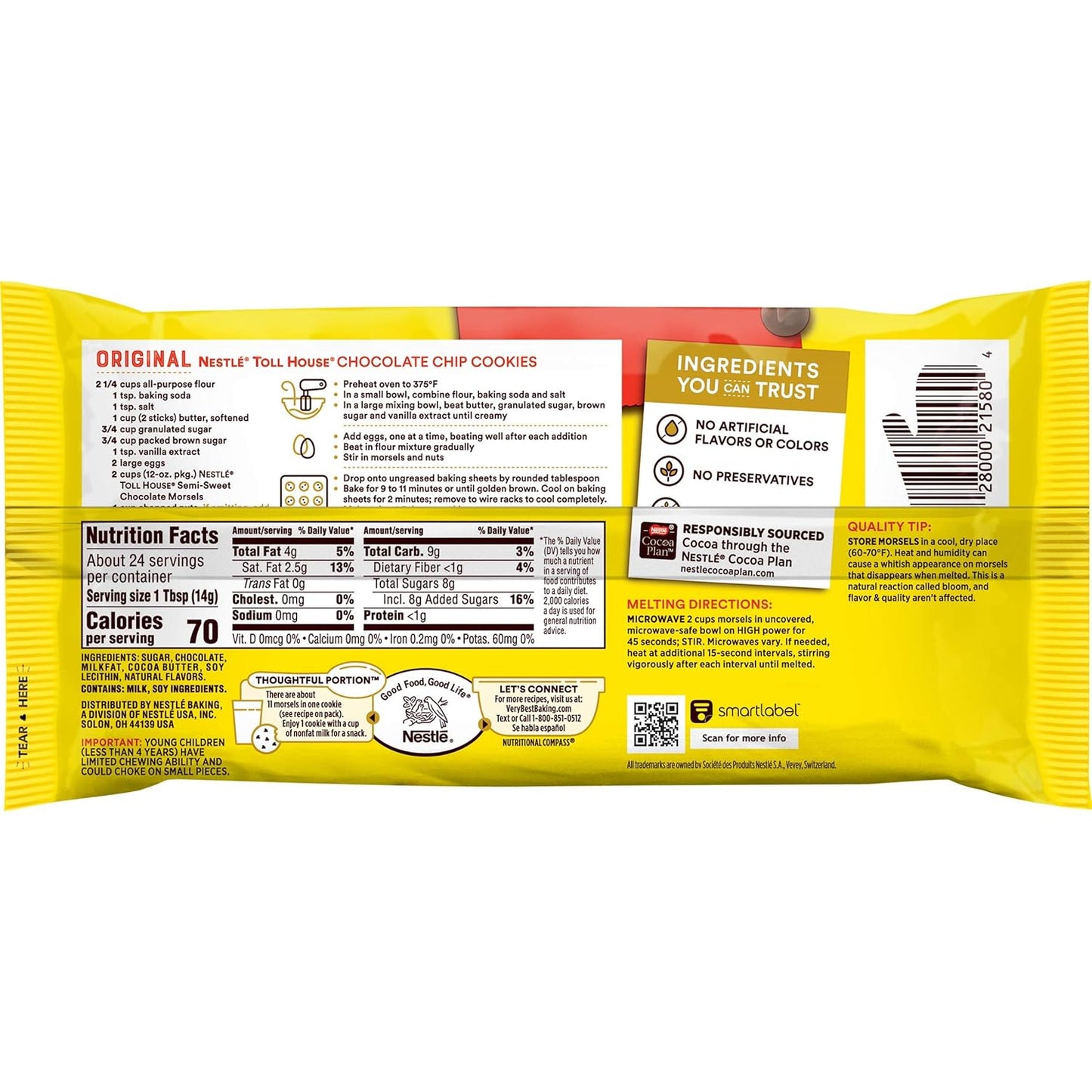 Nestle Toll House Semi-sweet Chocolate Morsels 12oz (Pack of 3)