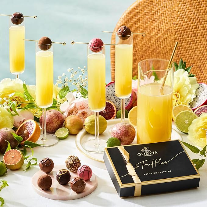 GODIVA Chocolatier Assorted Truffles Signature Gift Box Chocolate 1lb Box 24 peice