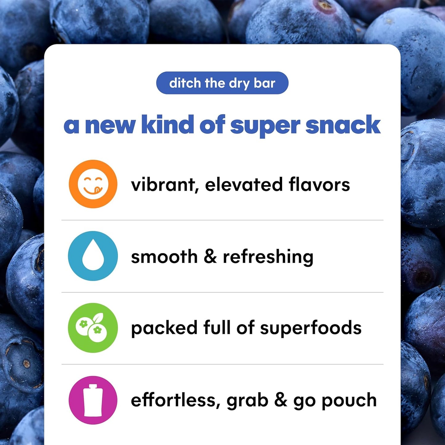 NOKA Superfood Pouches (Blueberry Beet) 6 Pack | 100% Organic Fruit