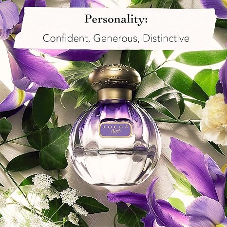 Tocca Women's Eau de Parfum, Maya Fragrance, 1.7oz (50 ml) - Warm Floral, Wild Iris, Blackcurrant, Patchouli Heart - Hand-Finished Bottle