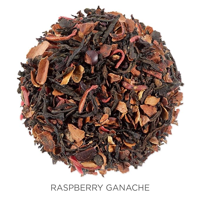 Organic Raspberry Ganache Black Loose Leaf Tea by Tea Forte, 3.53 oz