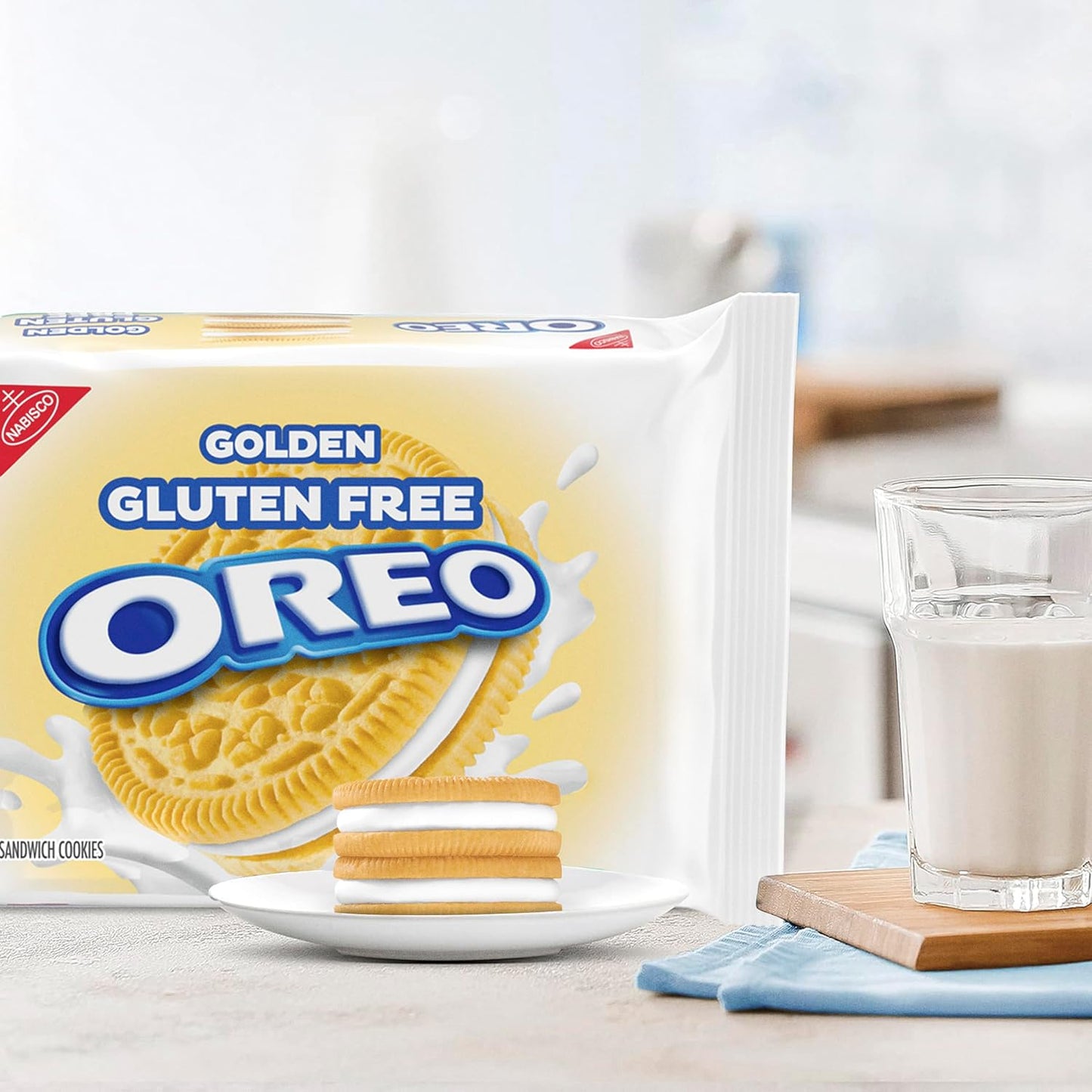 Nabisco Gluten Free Golden Oreo Cookies 12.8 oz Bag ( Case Pack of 12)