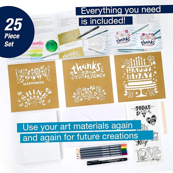 Faber-Castell Greeting Card Creative Studio Qualit Craft Kit Colored Pencils