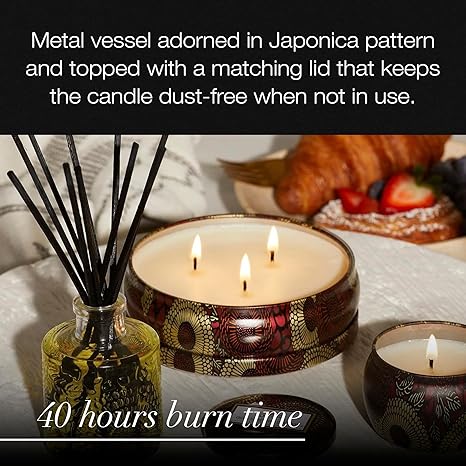 3 Wick Tin Candle - Goji Tarocco Orange by Voluspa for Unisex - 12 oz Candle