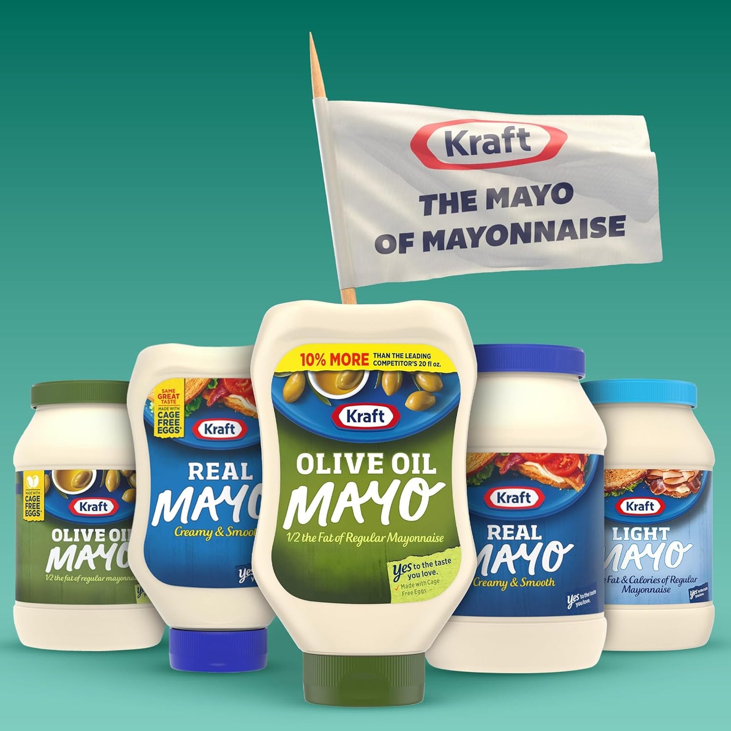 Kraft Reduced Fat Mayo with Olive Oil 22 oz bottle