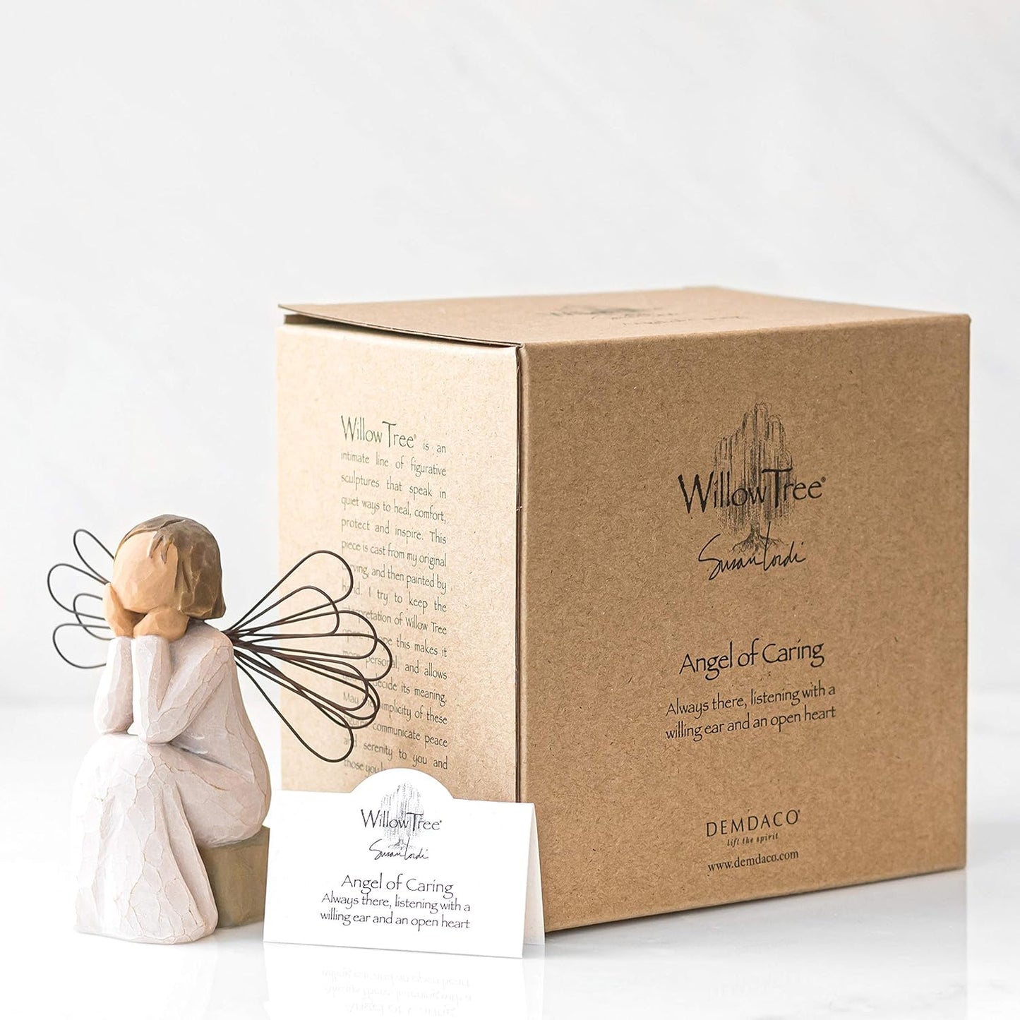 Willow Tree ANGEL OF CARING, Always There With Willing Ear & Open Heart,