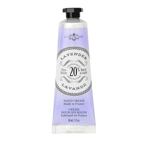 La Chatelaine Lavender Hand Cream Trio Gift Set and Luxury Triple Milled Soaps (Lavender, Lychee Bilberry, Lemon Verbena)