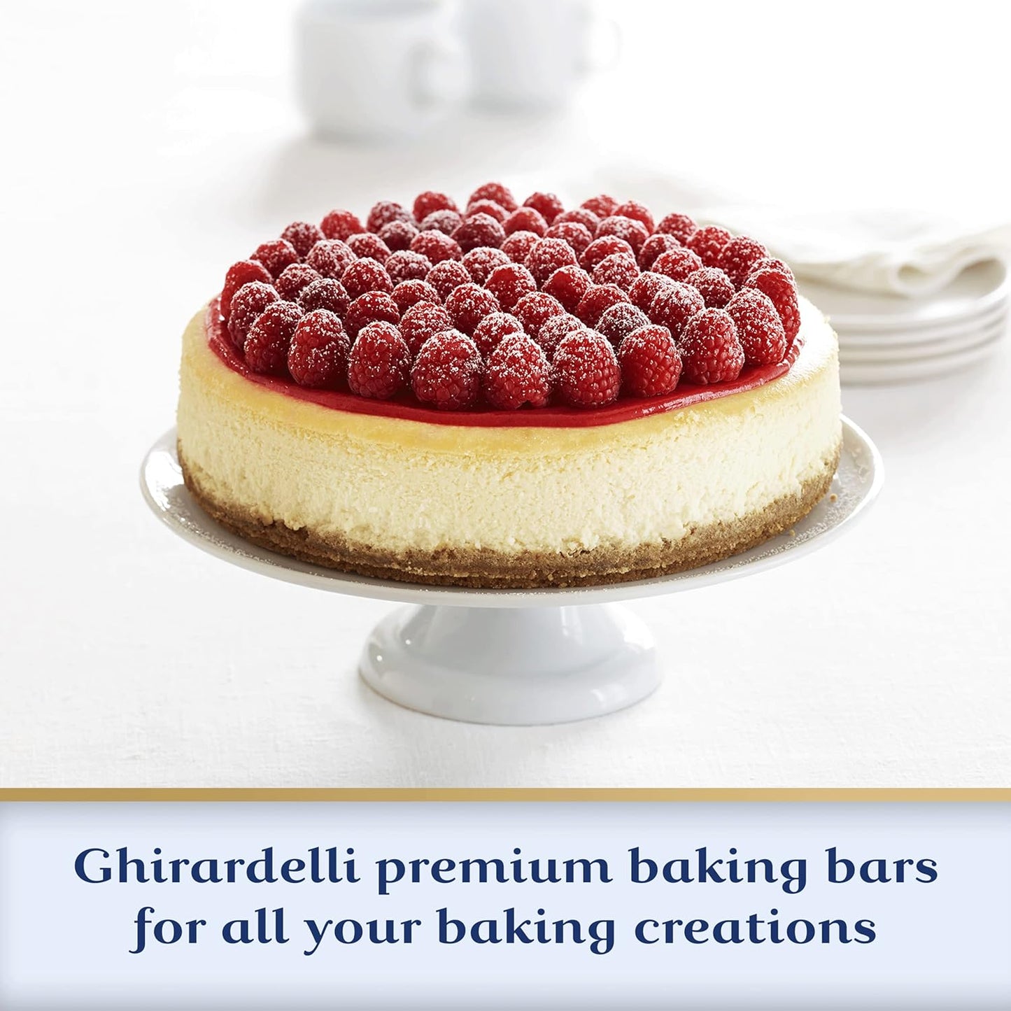 GHIRARDELLI Premium White Chocolate Baking Bar, 4 OZ (12 bars)