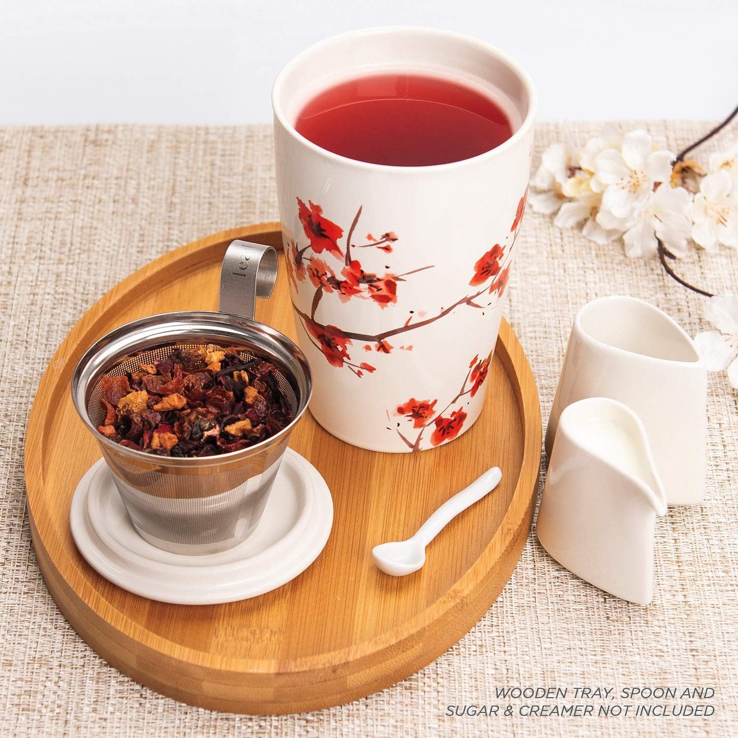 Tea Fortè Kati Cup HANAMI Cup Tea Thermal Double Wall Ceramics Infuser