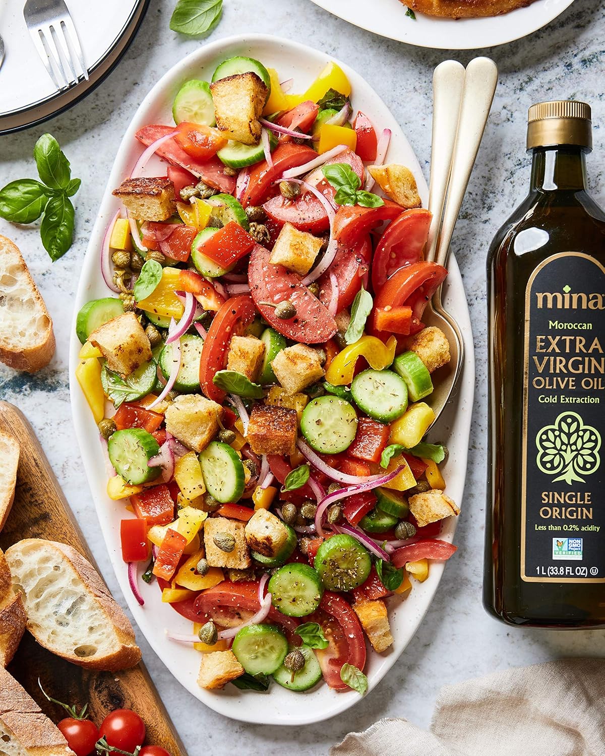 Mina Extra Virgin Olive Oil Single Origin Gourmet Moroccan Olive Oil Cold 16.9 os