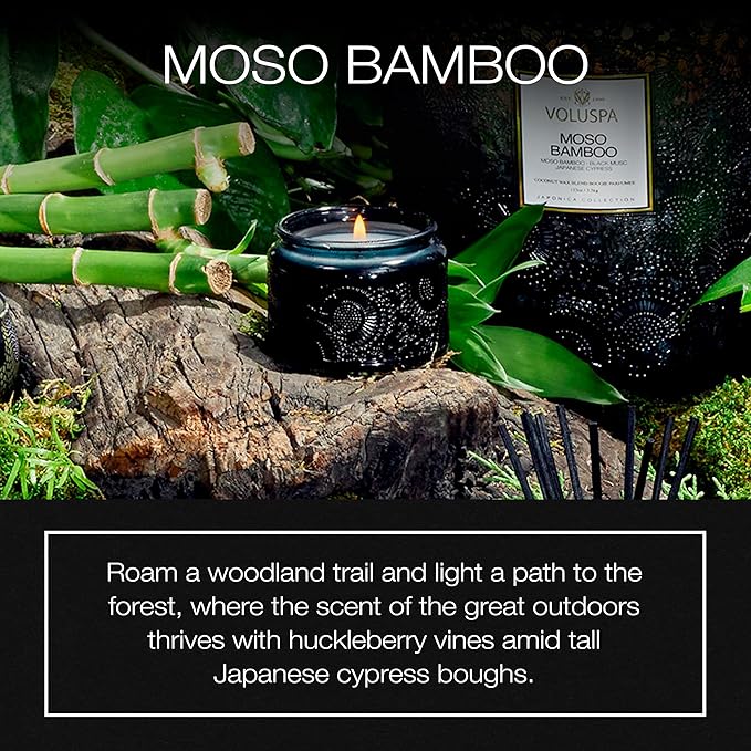 Voluspa Moso Bamboo Petite jar candle 3.2oz