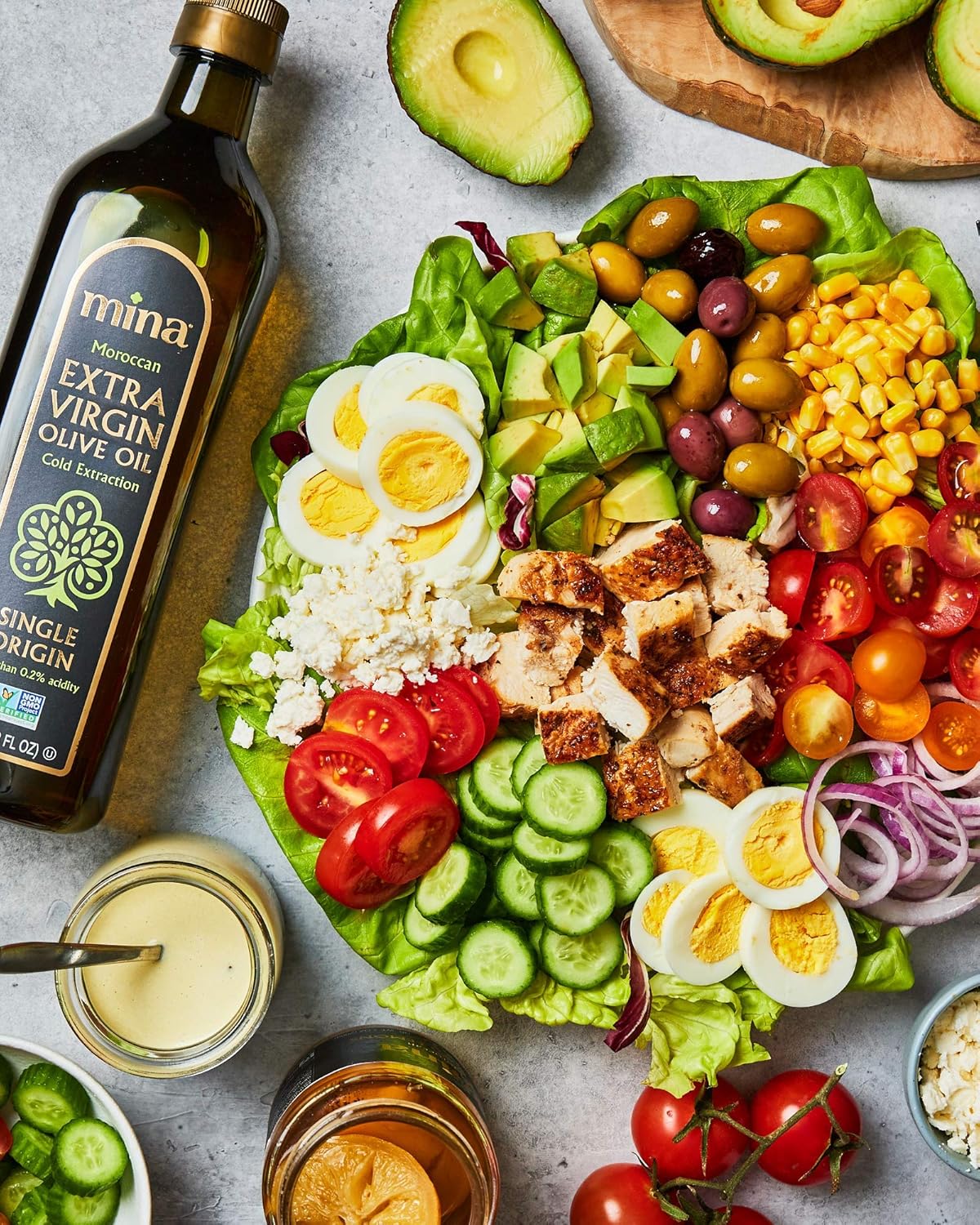 Mina Extra Virgin Olive Oil Single Origin Gourmet Moroccan Olive Oil Cold 16.9 os