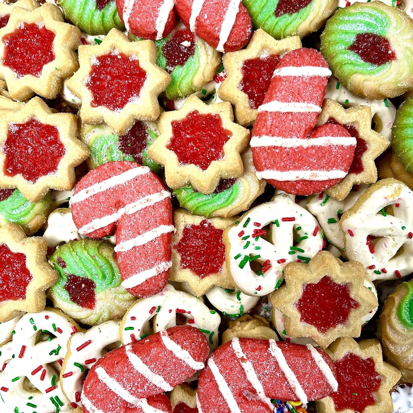 Best Cookies – 5 lb. Gourmet Italian Christmas Cookie Platter,Christmas, Halloween, Ester Gifts, 125+ Cookie Gift Basket