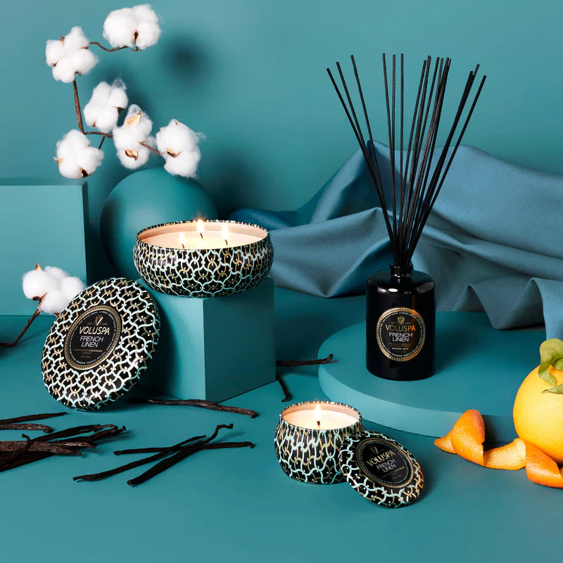 Voluspa Maison Noir French Linen Reed Diffuser