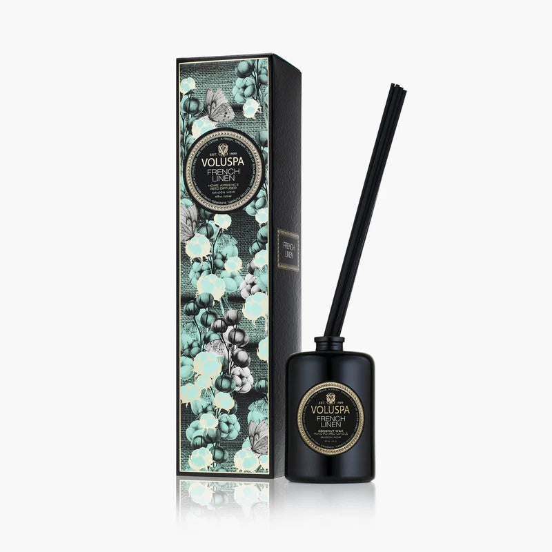 Voluspa Maison Noir French Linen Reed Diffuser