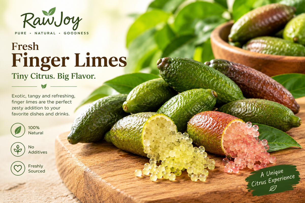 Fresh Finger Limes by RawJoy - 4 Oz
