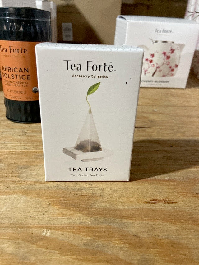 Tea Forte Tea Trays Two Orchid Tea Trays New