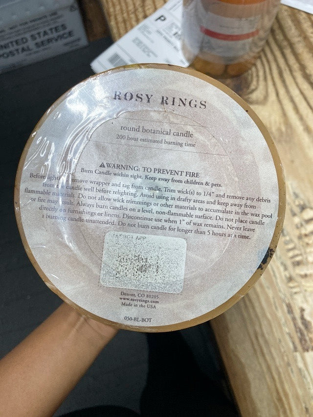 Rosy rings spicy apple 6.5” candle