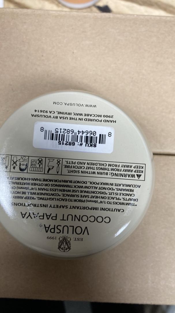 Voluspa Coconut Papaya Mini Tin Candle