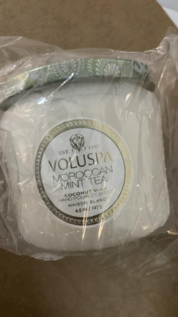 Voluspa Moroccan Mint Petite Glass Jar Votive 4.5 oz