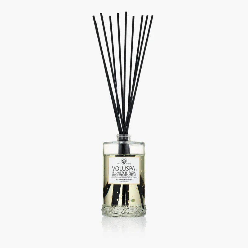 Voluspa Vermeil Silver Birch Peppercorn Diffuser 6 oz