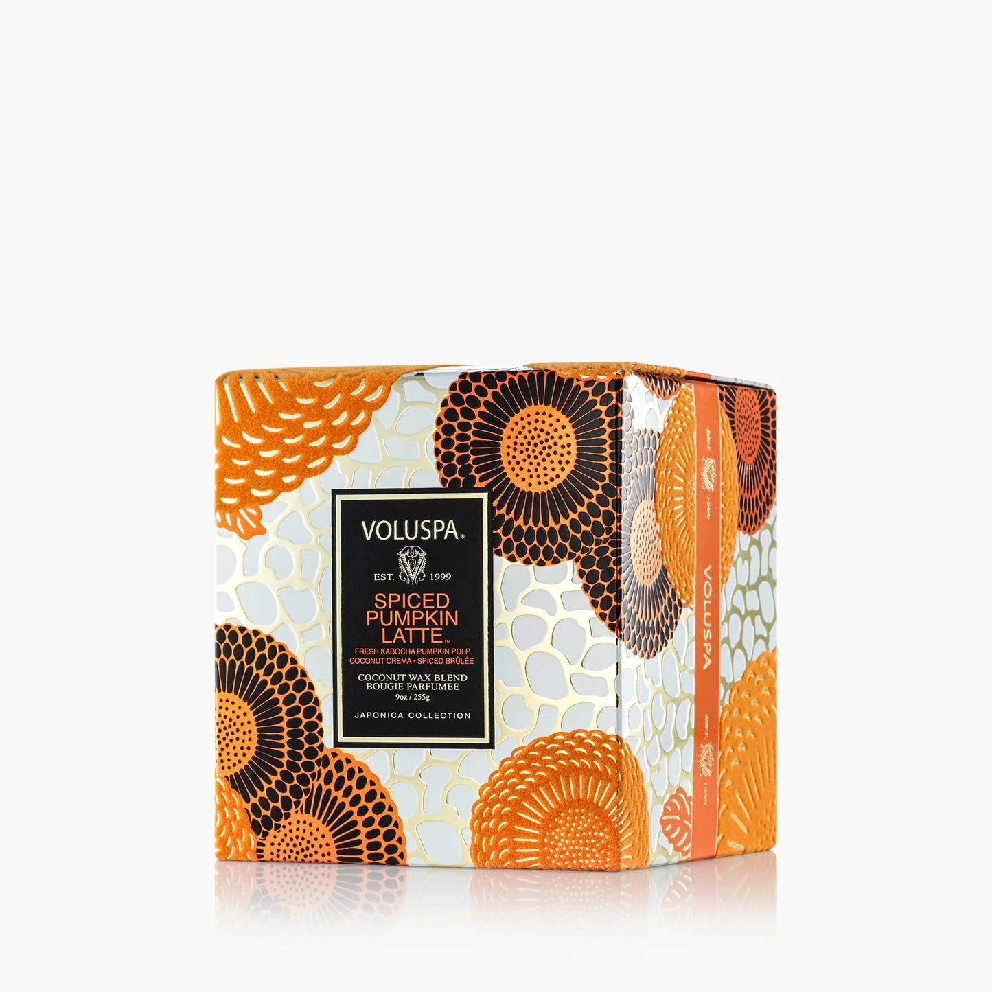 Voluspa Pumpkin Spice Latte Candle, 9 oz, Coconut Wax Blend, Scented Candles for Home, 60 Hour Burn Time, Classic Candle Jars
