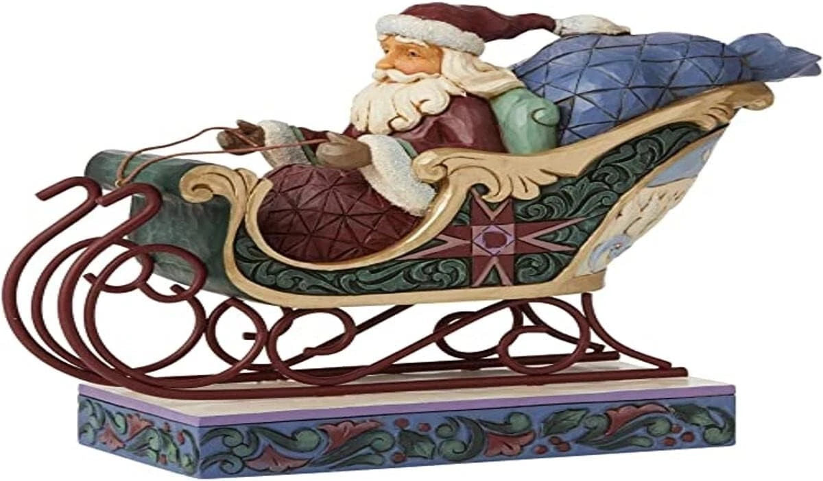Jim Shore 'Ready For A Journey...' Santa in Sleigh Worldwide Event 6008765