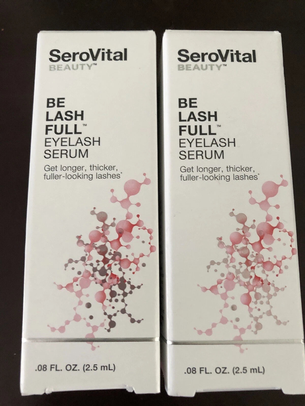SeroVital Be LASH Full EYELASH Serum Longer Thicker Lashes with Biotin &Peptides .08 oz