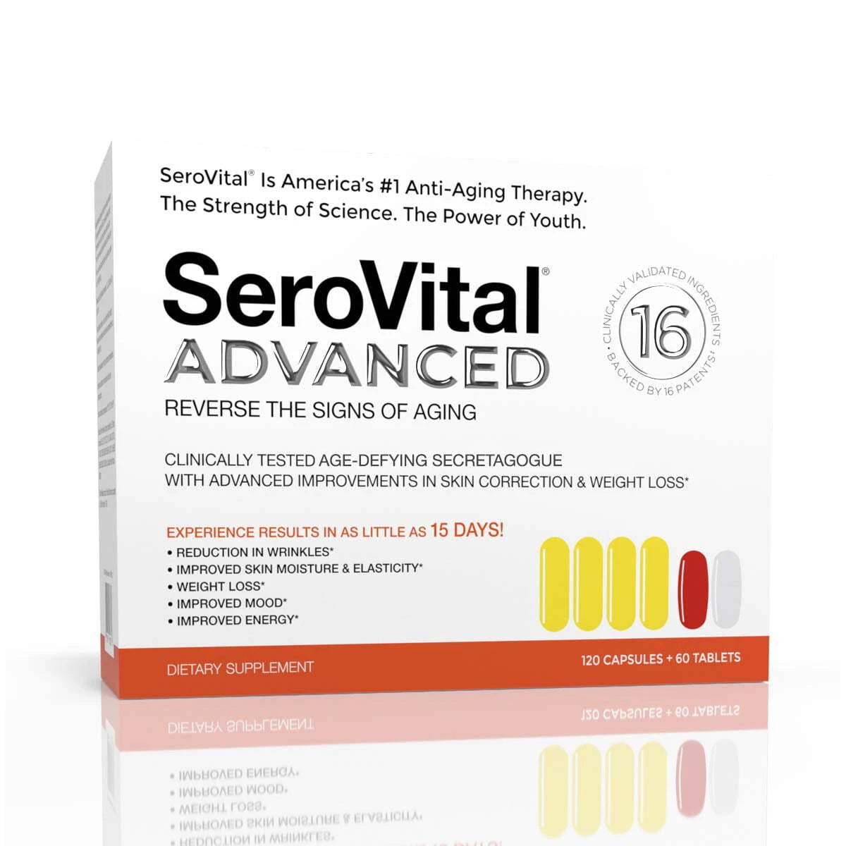 SerovitalHGH 120 Capsules Supplement Brand New Sealed 30 day Expires 2024