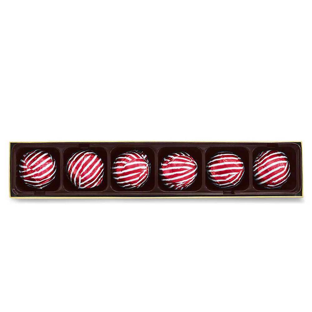 Godiva Belgium Limited Edition Candy Cane Truffles 6 piece 4.1 oz box